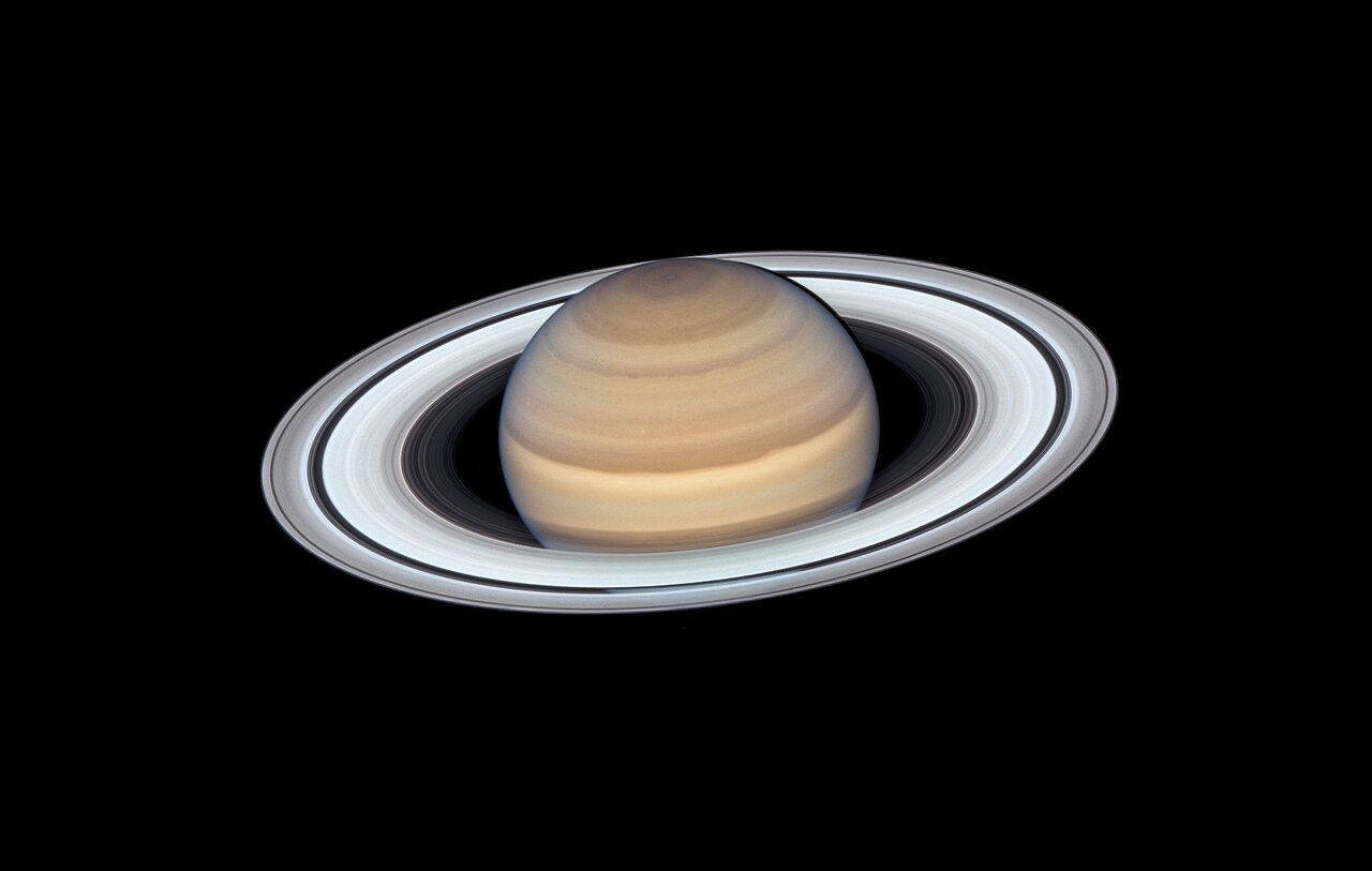 Planet viewed through a telescope