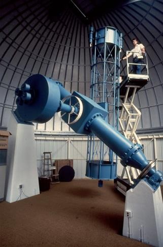 Big Blue shortly after installation at the Warren Rupp Observatory