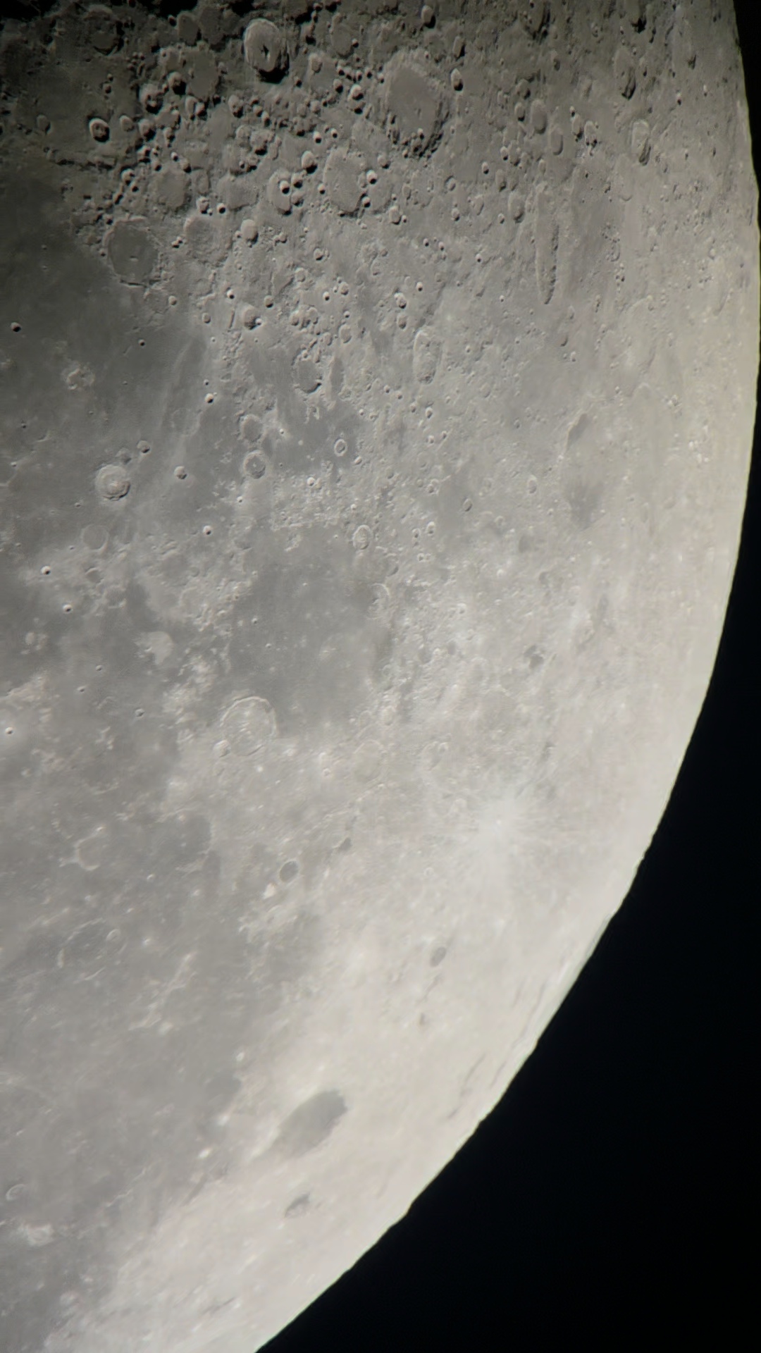 Craters and mountains on the Moon