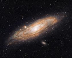 M31 Andromeda Galaxy by Bob Rossiter <br> AT80EDT 480mm with .8 reducer 384mm <br> Guided with ZWO 120mm-s & 30mm guide scope and ZWO ASIair <br> Sirius EQ-g mount <br> Modded canon 90d <br> 176 – 120 seconds. 5:52 hrs. ISO 800 <br><a href="https://telescopius.com/profile/bob-rossiter ">https://telescopius.com/profile/bob-rossiter </a>